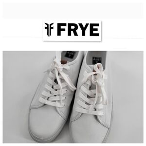 FRYE Sneakers Women's 9 Shoe Gia White Low Top Leather Casual Lace Up‎